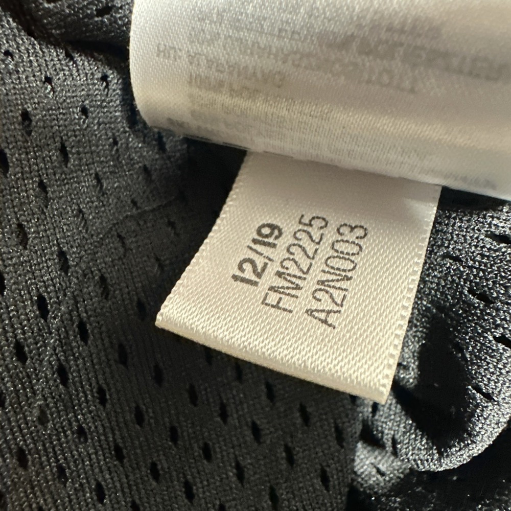 Adidas Track Jacket & Pants Men's Medium Black Logo‎ All Over Print Hooded Lined - Picture 8 of 16